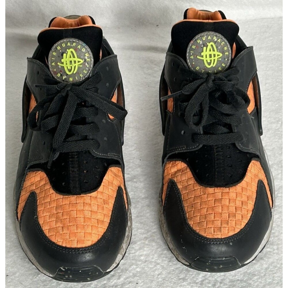 Nike Air Huarache Crater Premium Black Atomic Orange DQ5013-001 Mens Size 10 - Picture 5 of 8